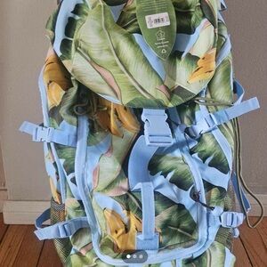 FARM Rio Tropical Leaf Travel Bag - Green and Blue
